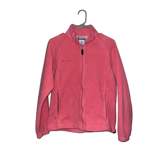 Columbia Women's Pink Fleece Size Small Zip Up Jacket