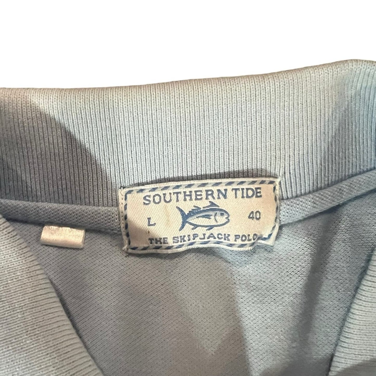 Men’s Southern Tide Blue Skipjack Polo Size Large