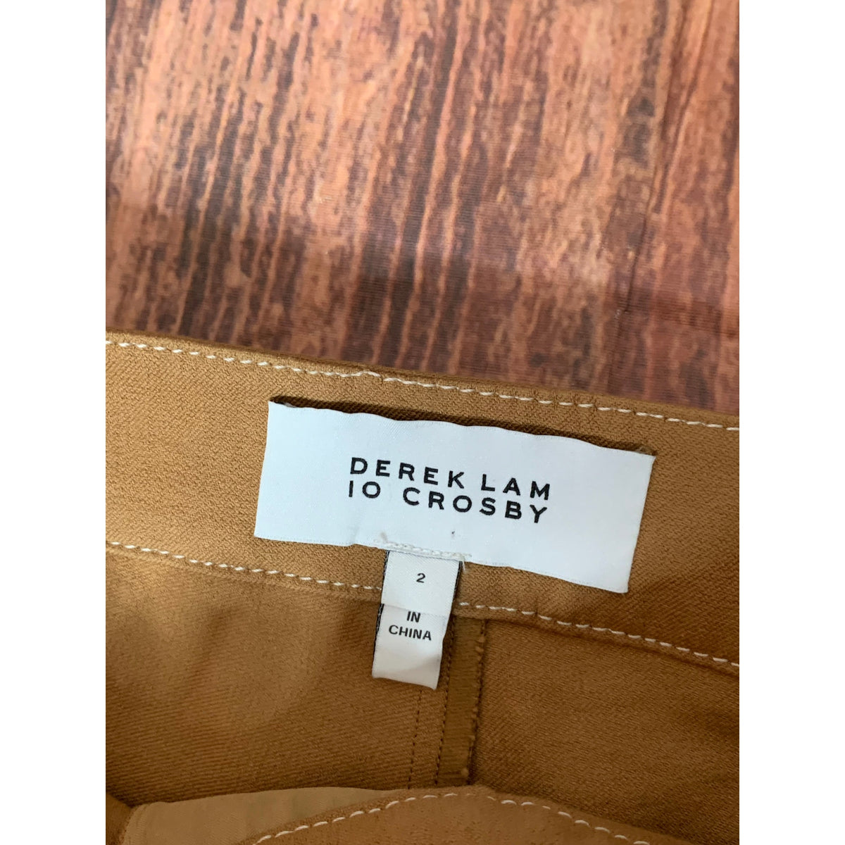 Derek Lam 10 Crosby Pants Womens Size 2 Brown Flared Stretch Trouser