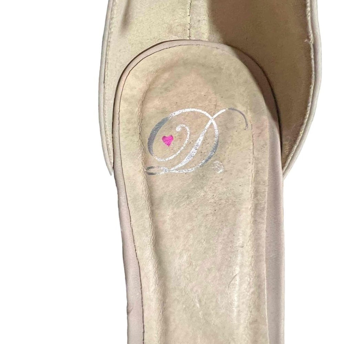 Womens D'Orsay Pumps Beige Pointed Toe Ankle Wrap Size 10M