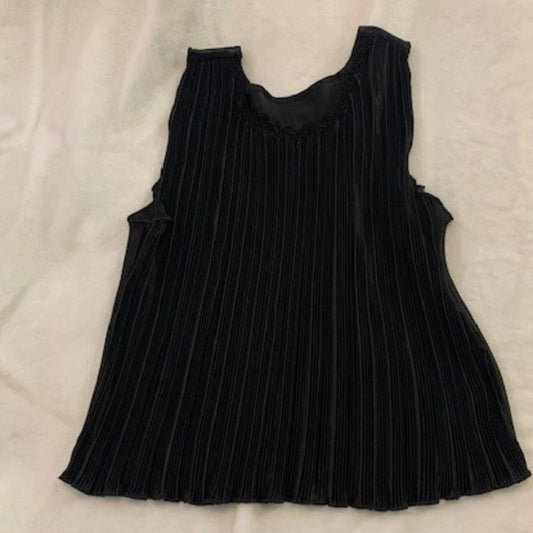 Cinema etoile black dressy tank cami  L EUC