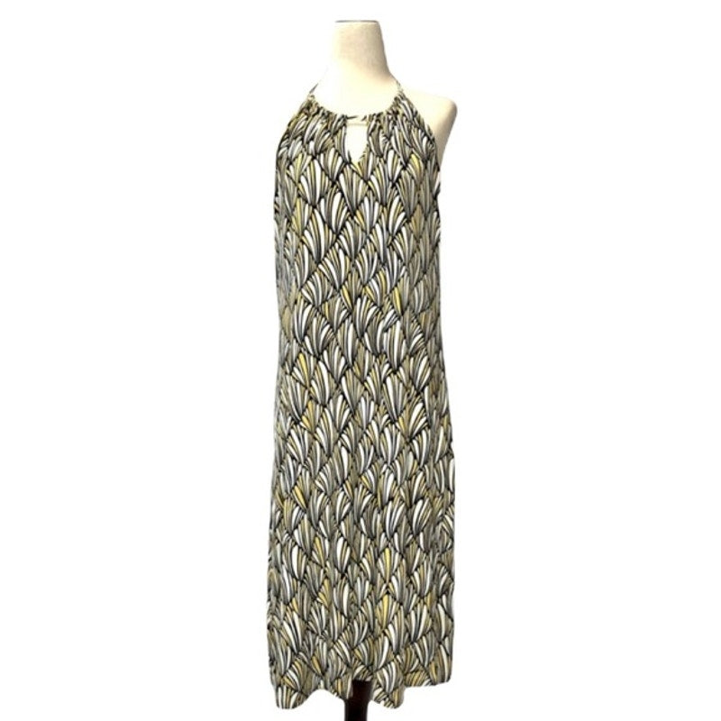 Tommy Bahama Women's Small Halter Keyhole Neckline Abstract Knee-Length Dress