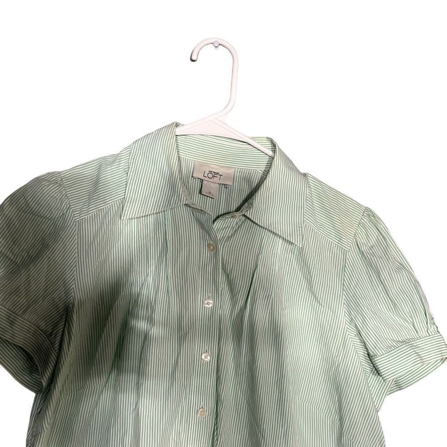 Ann Taylor Loft Every Day 3/4 Button Down Size 8