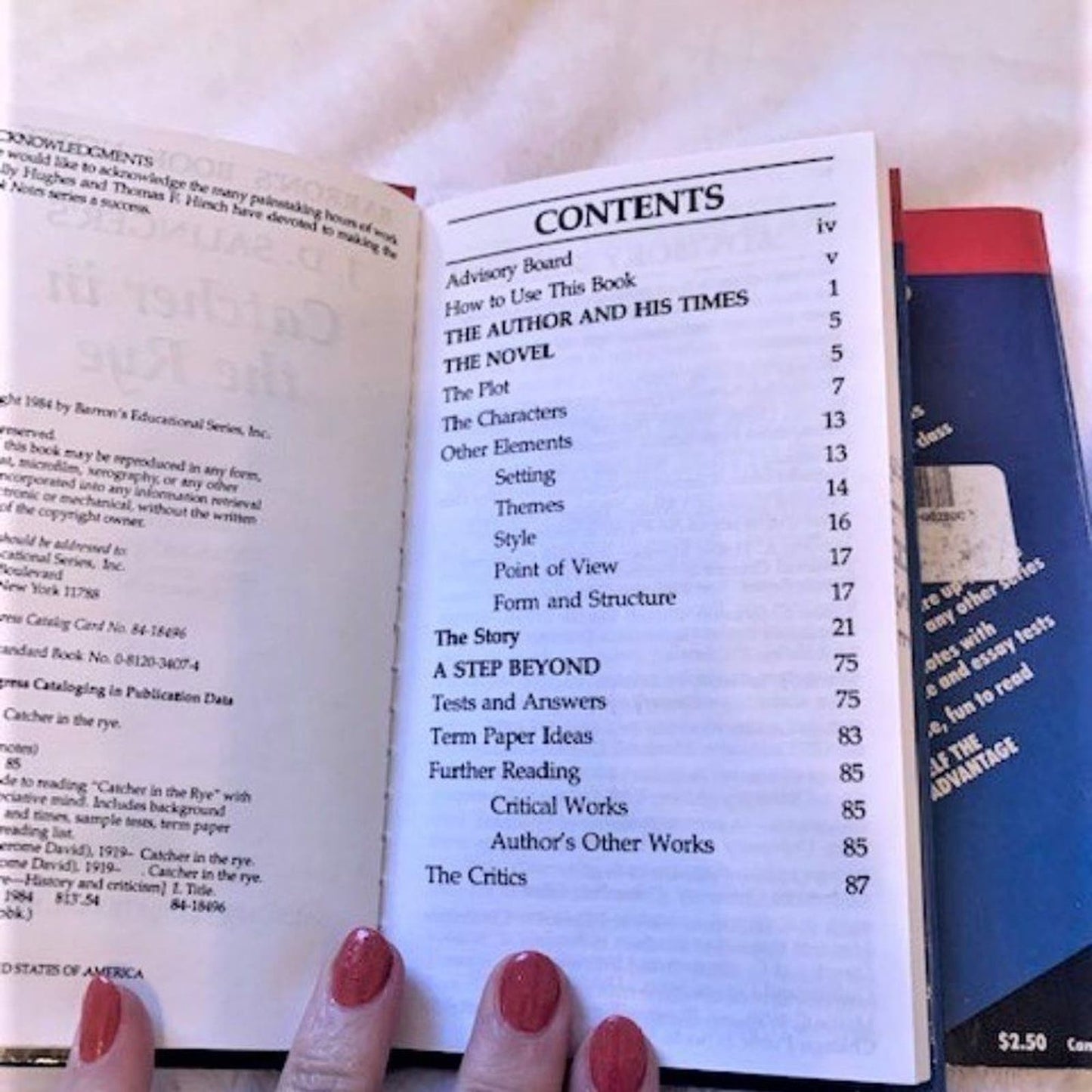 Set 5 Study Guides for The Catcher in the Rye by JD Salinger