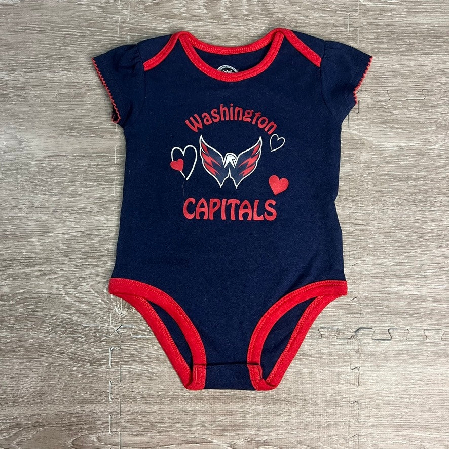 NWT Washington Capitals Infant Bodysuit 3-Pack Multicolor Unisex 18 Months