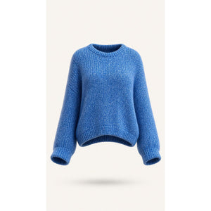 Sincerely Jules Sweater Womens Small Heathered Blue Textured Knit