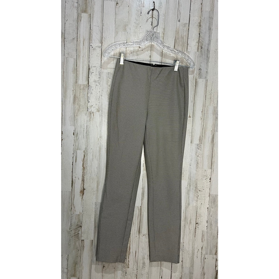 Rag & Bone Women's Houndstooth Check Dress Pants Size 2 Black