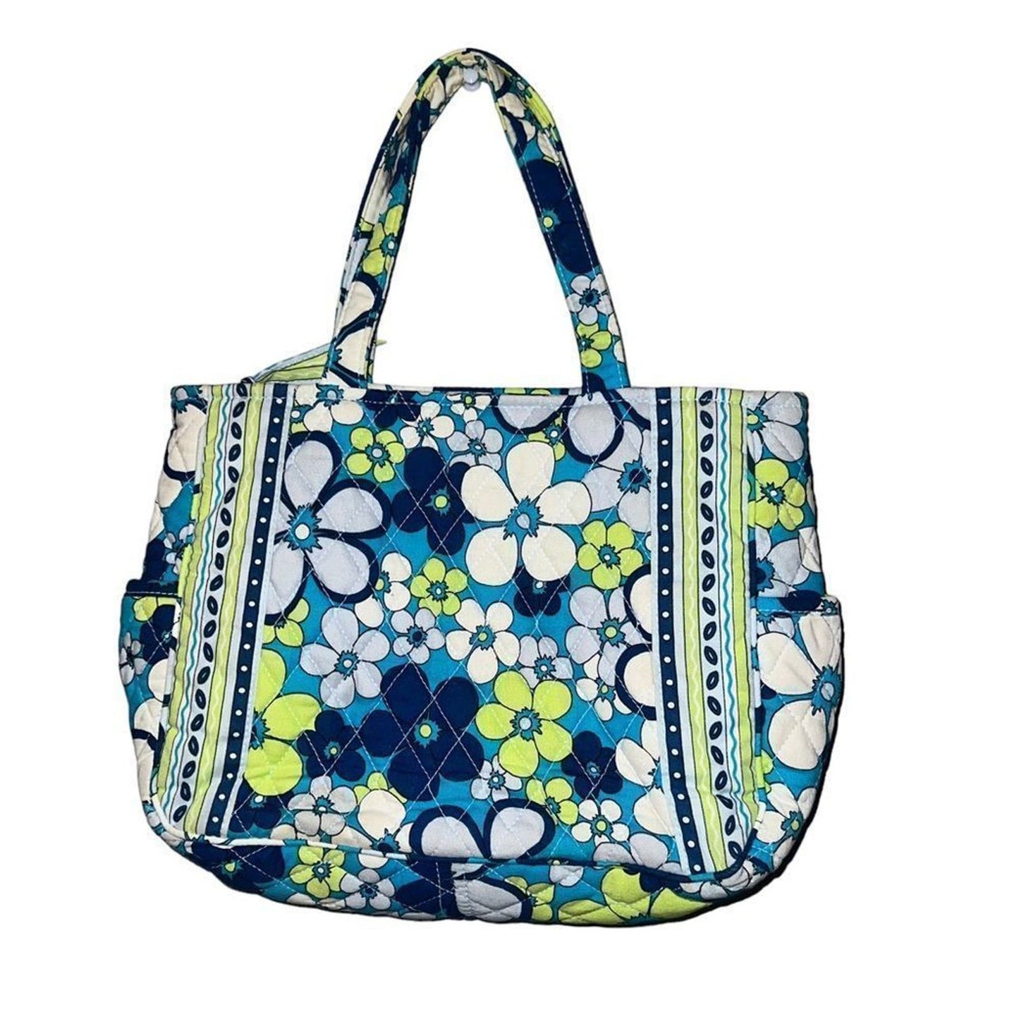 Vera Bradley Petal Power Blue Tote Handbag