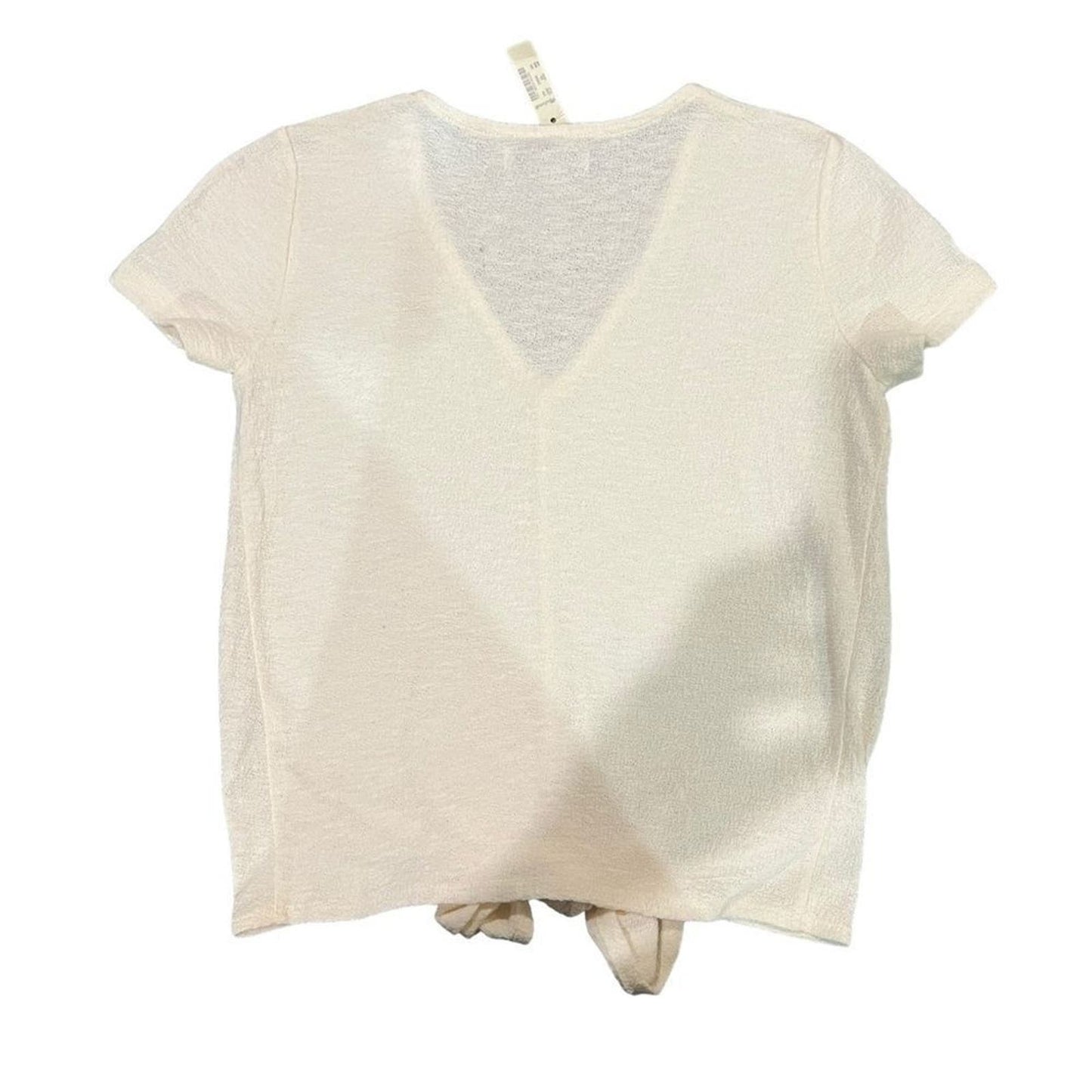 NWT Madewell Texture & Thread Tie Front Top Blouse Size XXS