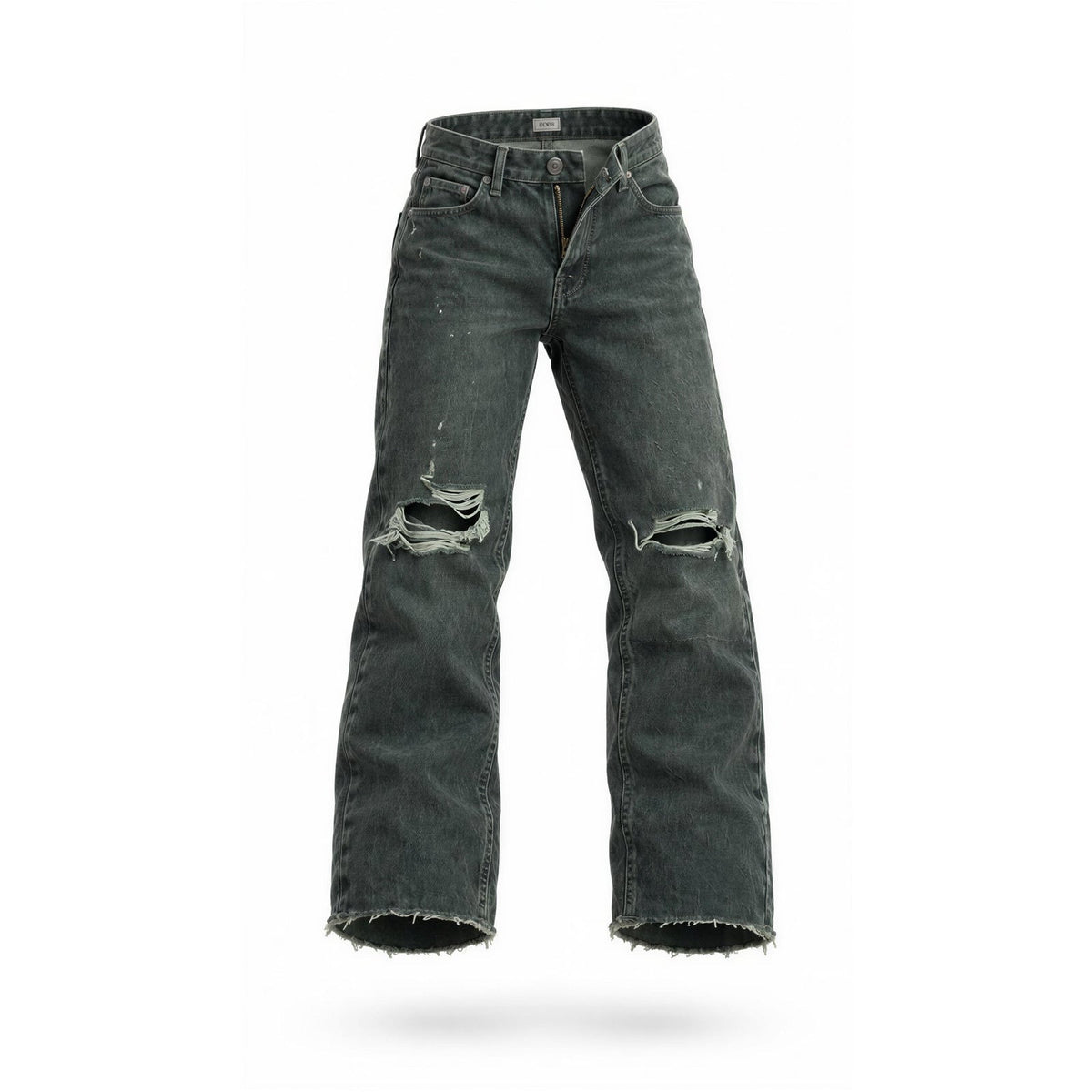 NWT Old Navy Jeans Womens Size 00 Gray Sky-Hi Straight