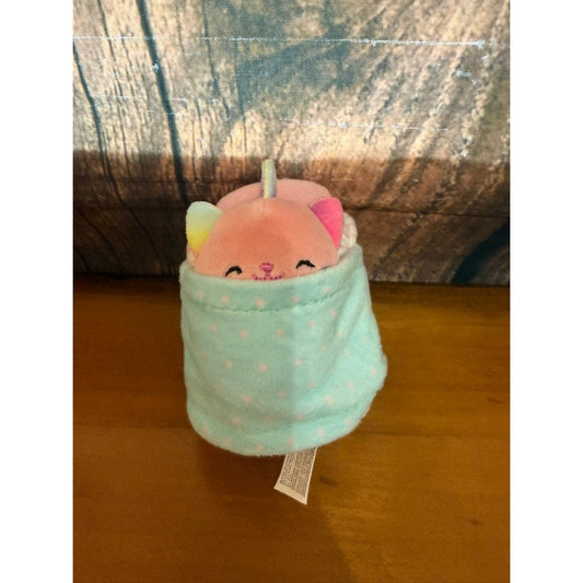 Squishmallows Mini Plush Caticorn Rainbow Dream Squad Toy Multicolor