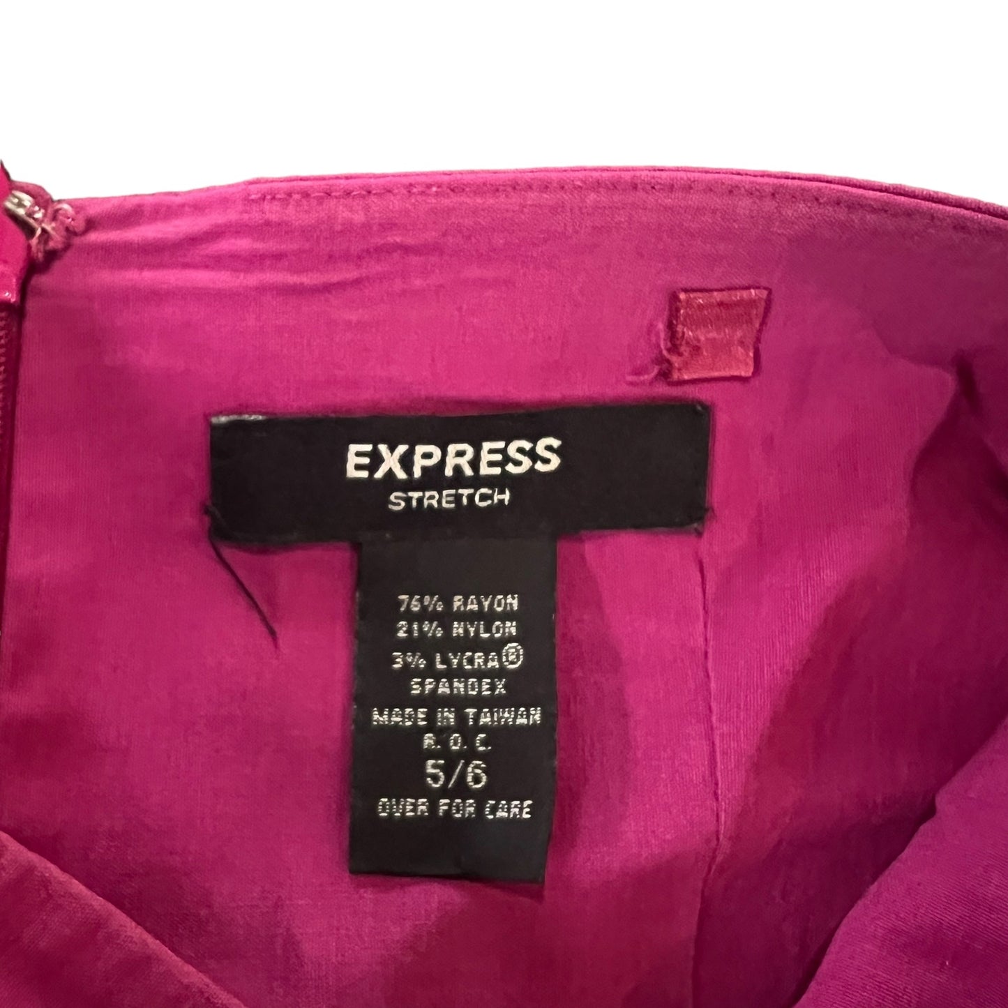 Express Women's Size 6 Y2K Pink Strapless Midi Dress Party/Cocktail