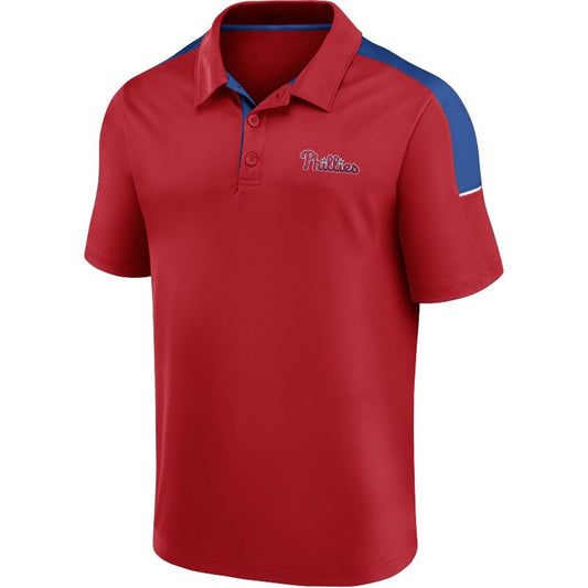 NWT Philadelphia Phillies Men's Small Red/Blue Short Sleeve Polo Shirt