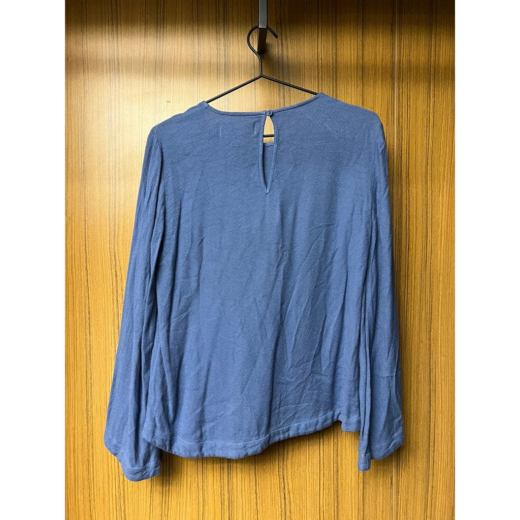 Anthropologie Cloth & Stone Women's XS Blue Long Sleeve Blouse Casual Top