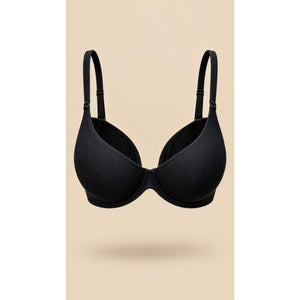 SKIMS Wireless Bra Womens 38C Black Lightly Padded Full Coverage