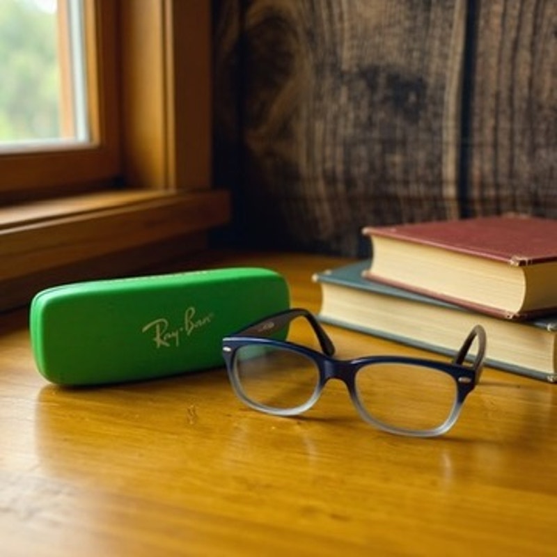 Ray-Ban Kids Blue Square Full Rim RX Eyeglasses Frames ONLY Unisex