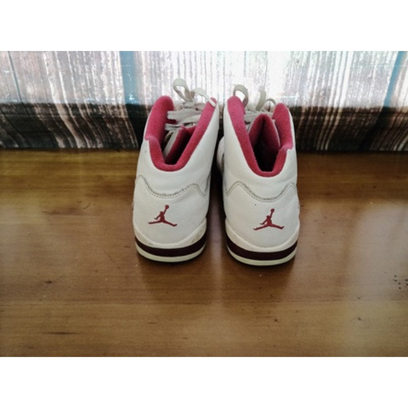 Jordan Air Jordan 5 Retro GS Girls High Top White Size 2.5Y