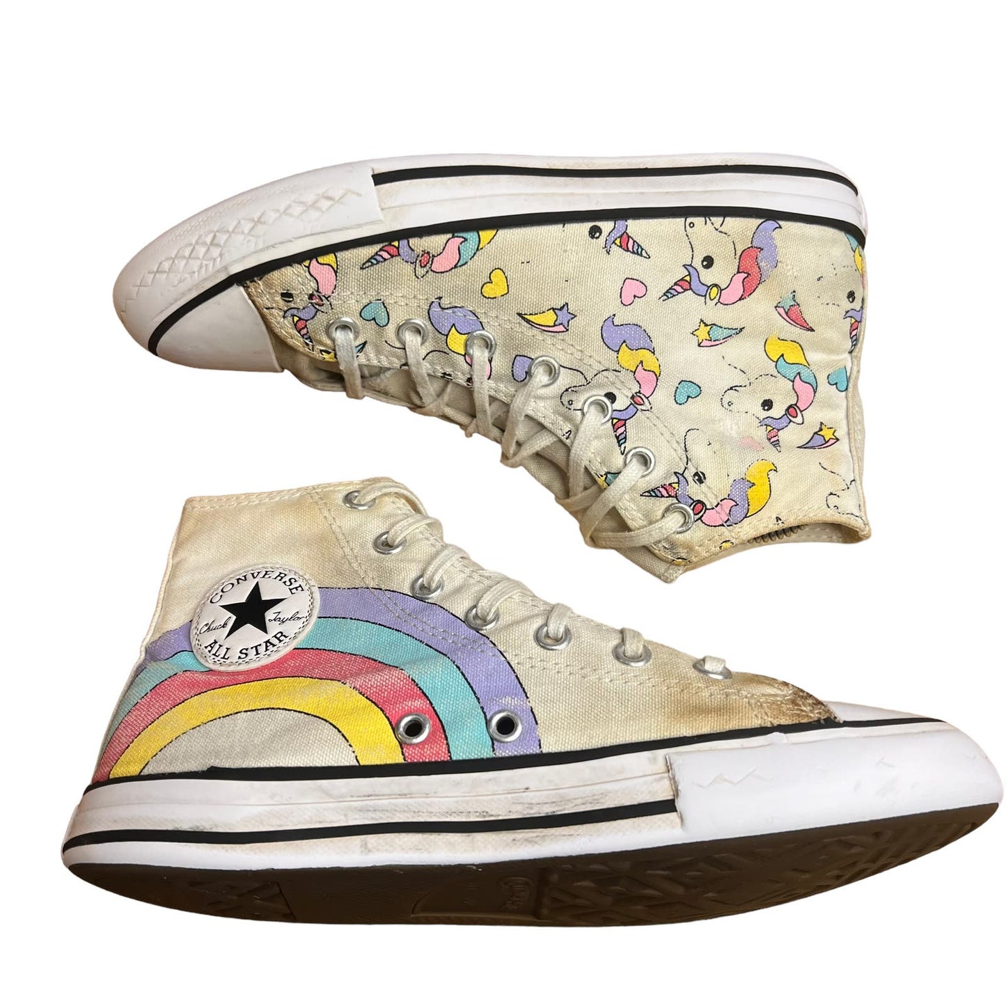 Converse Chuck Taylor All Star Hi Unicorn (GS) Lace Up Sneakers Youth Size 3.0