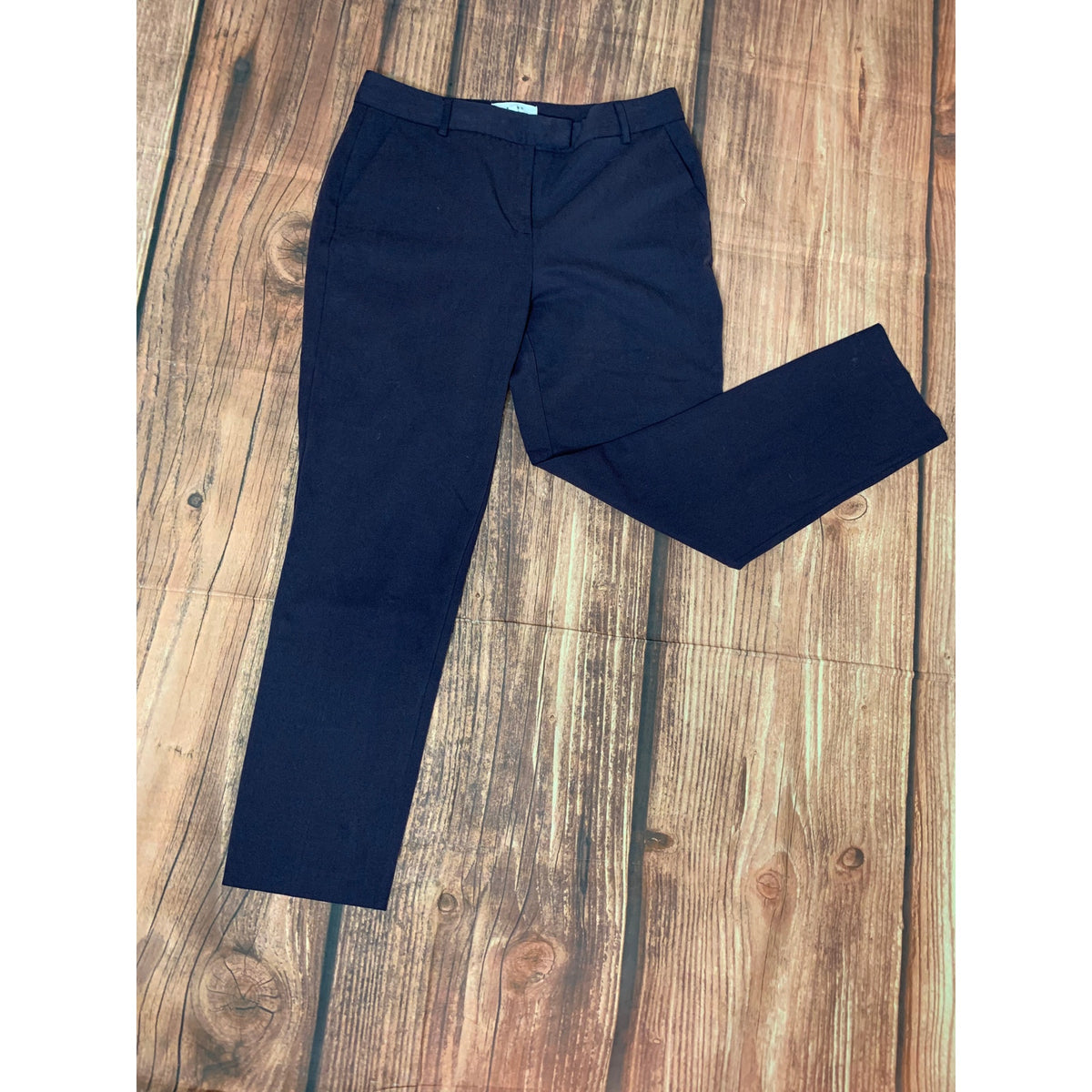 REISS Dress Pants Womens Size 8 Gray Purple Tint Slim Fit Straight Leg