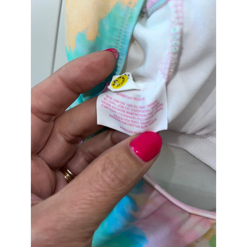 NWT Stoney Clover Lane Women's Tie-Dye One Piece Swimsuit Size Small Multicolor