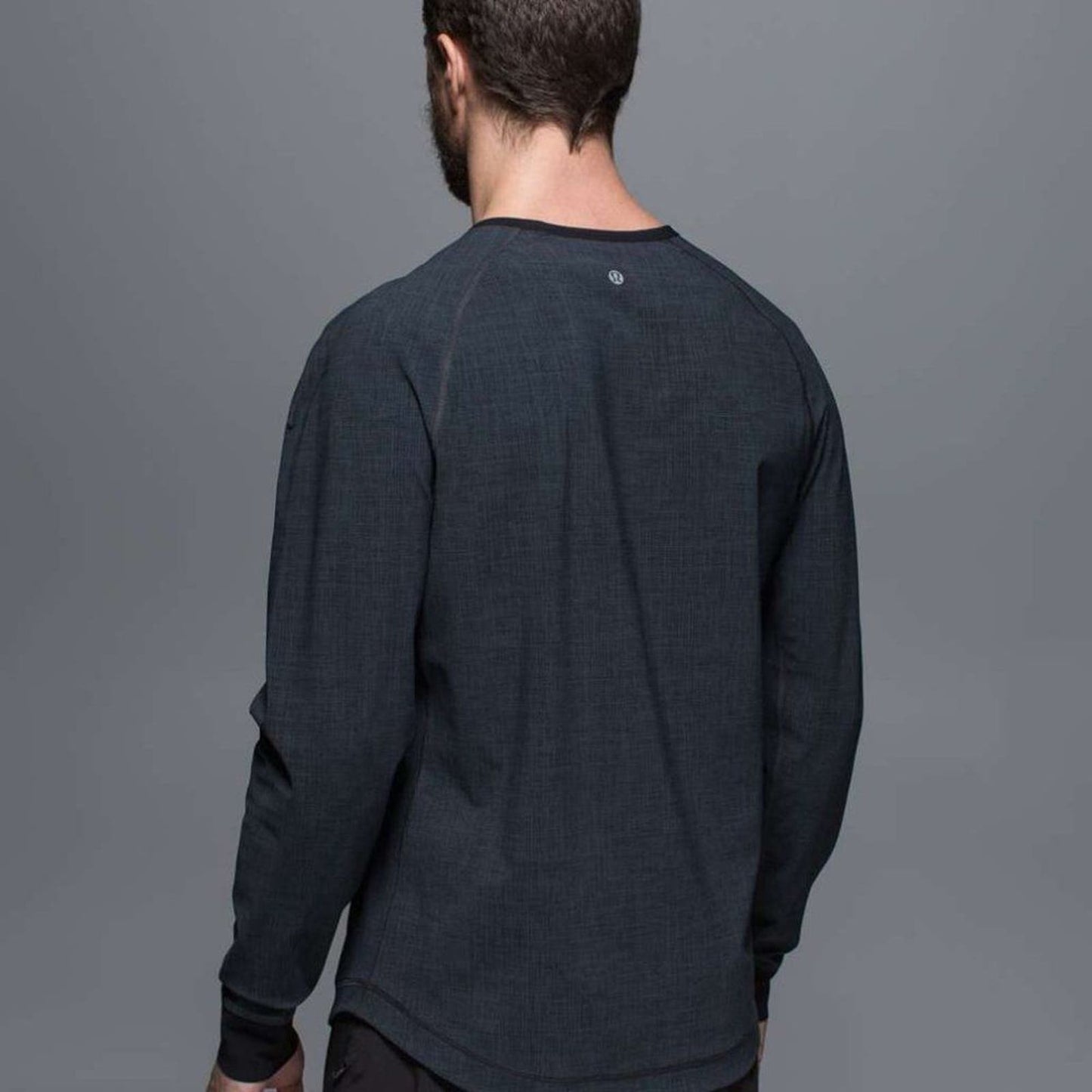 Lululemon Ocean Tech Long Sleeve Scratch That Texture More Deep Coal / Black