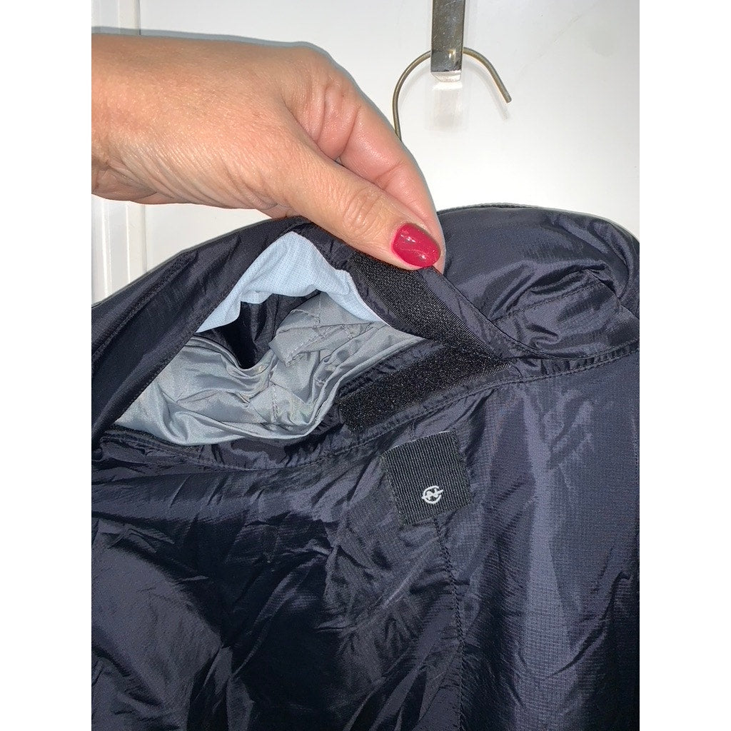 Nautica Competition Men's Black Windbreaker Jacket Size Large Casual