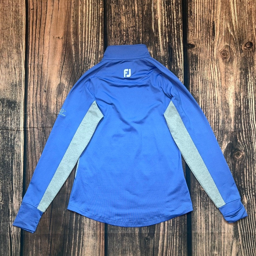 FootJoy Women's Half-Zip Golf Pullover Jacket Blue Size Small Long Sleeve