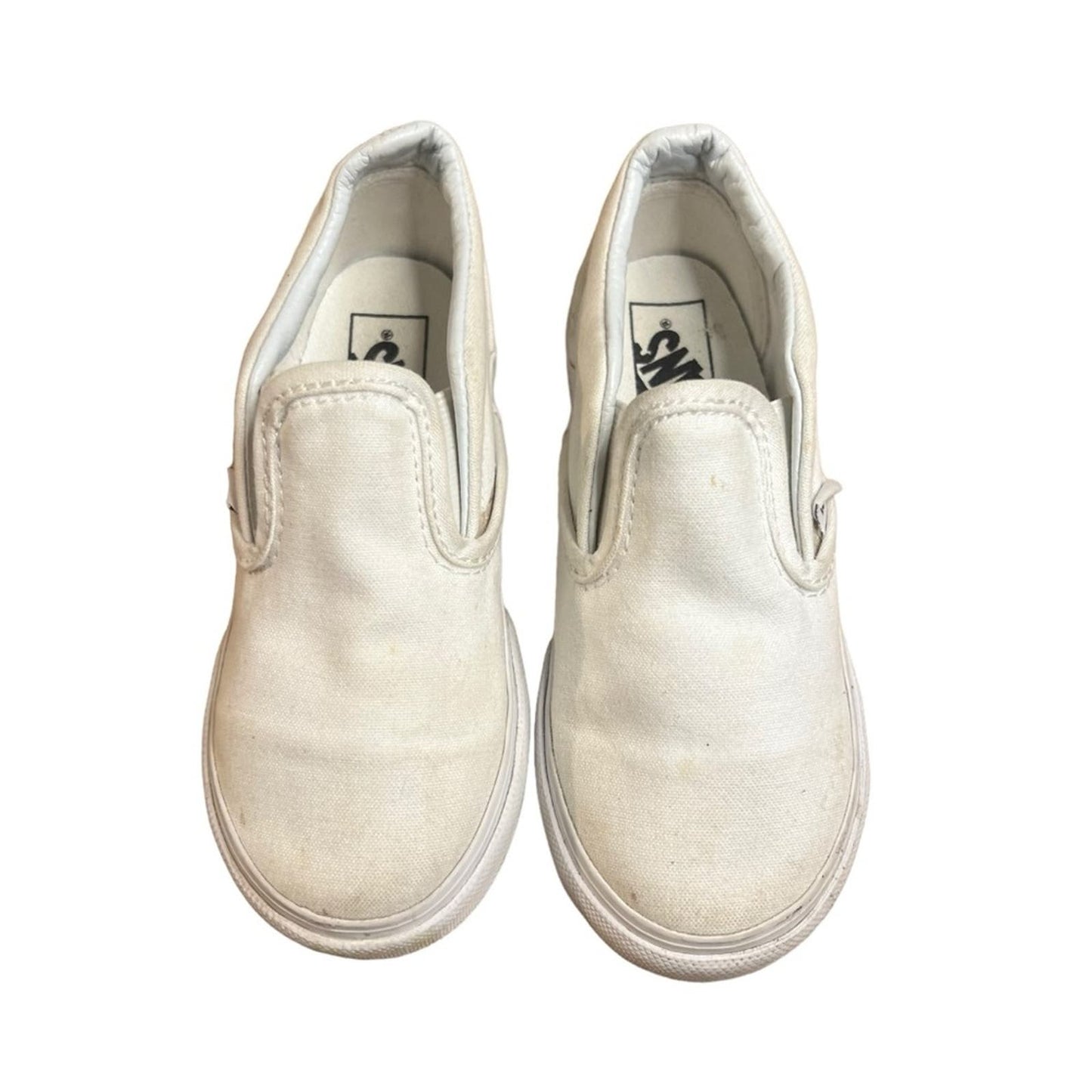 Vans Classic Slip-on 'White' Shoes - Toddler Size 10.0