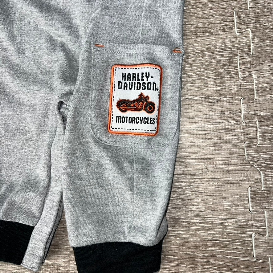 Harley-Davidson Baby Romper Gray Unisex Size 3/6 Months