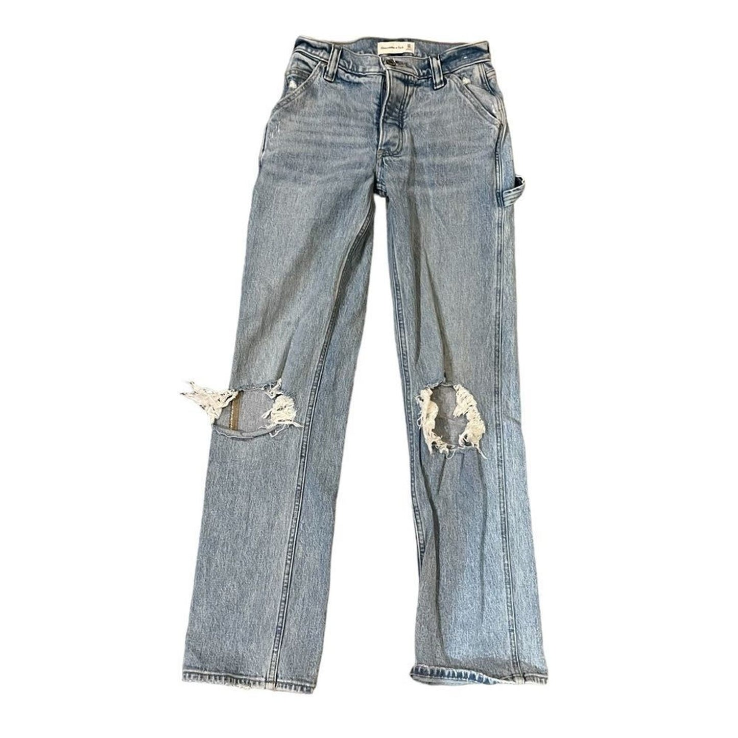 Abercrombie & Fitch Ultra High Rise 90s Straight Carpenter Jeans Size 24