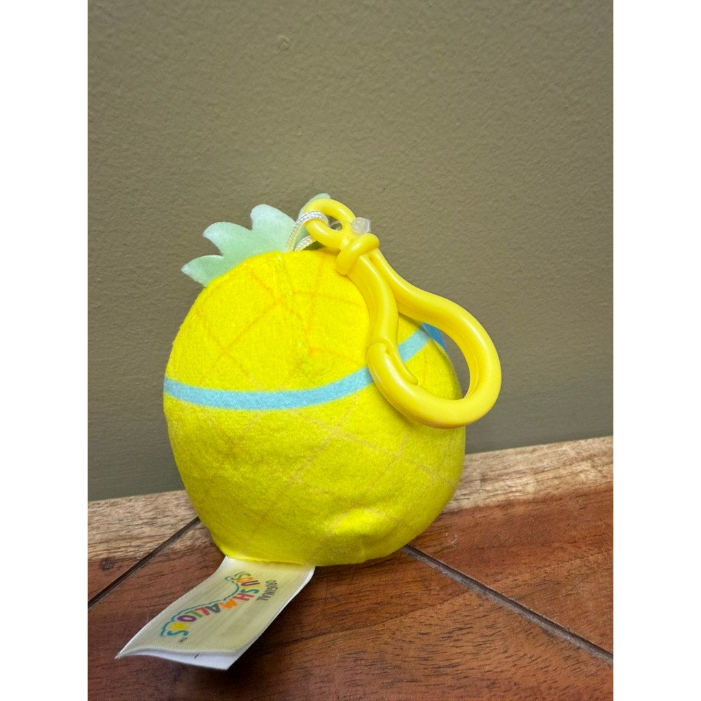 NWT Squishmallows 3.5" Maui Pineapple with Scuba Mask Clip Plush Toy
