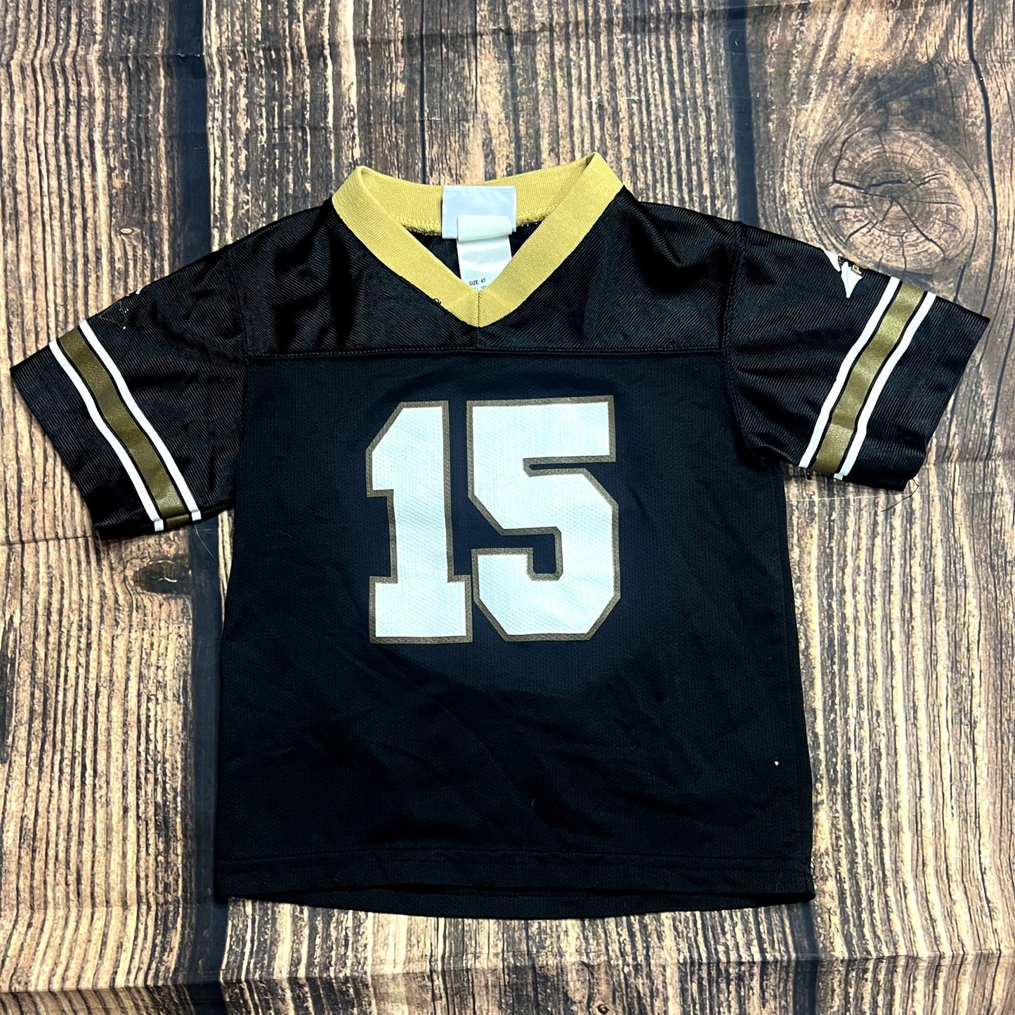 Vintage Purdue Boilermakers #15 Kids Football Jersey Size 4T Black