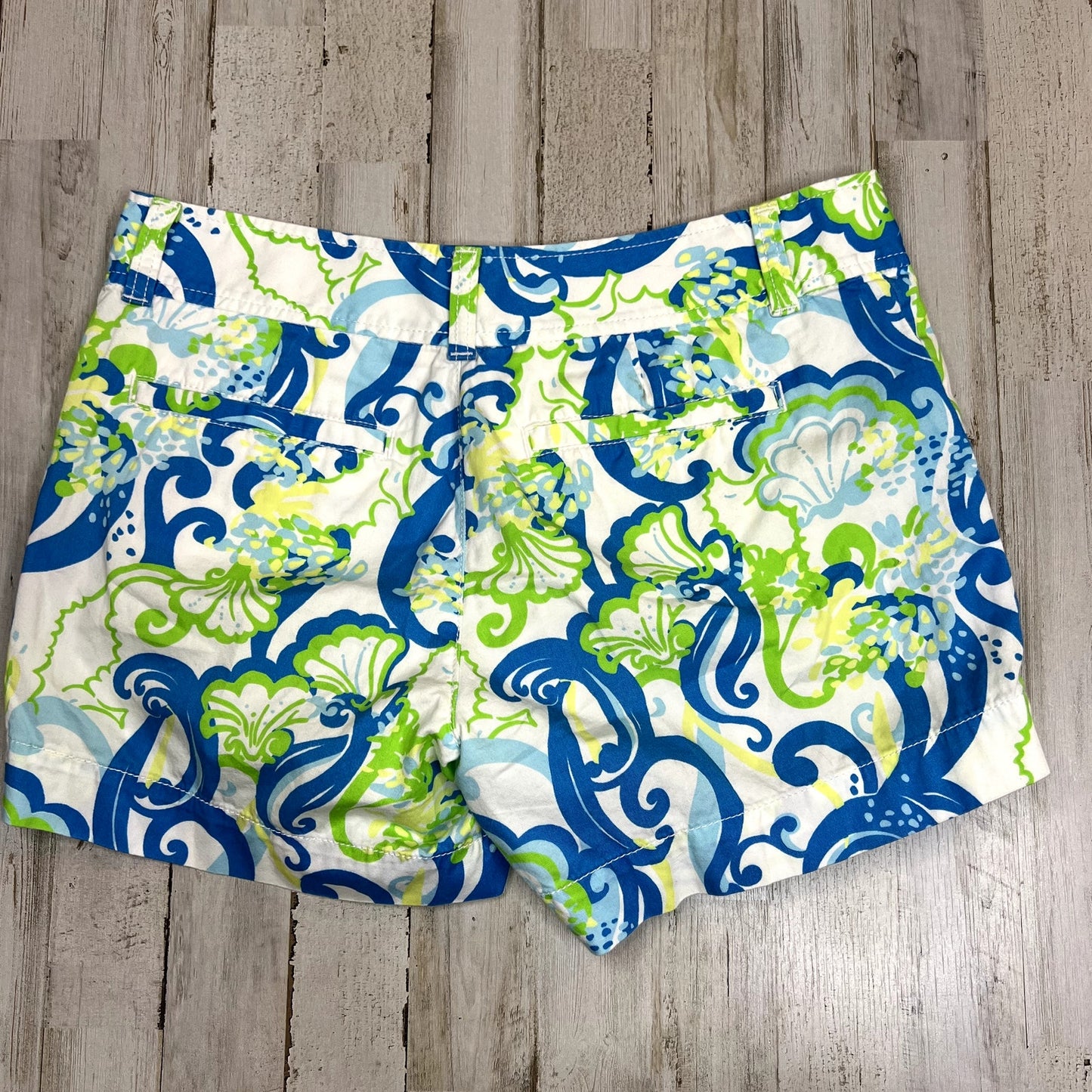 Lilly Pulitzer Callahan Shorts Women's 2 Crystal Coast Print Multicolor Chino