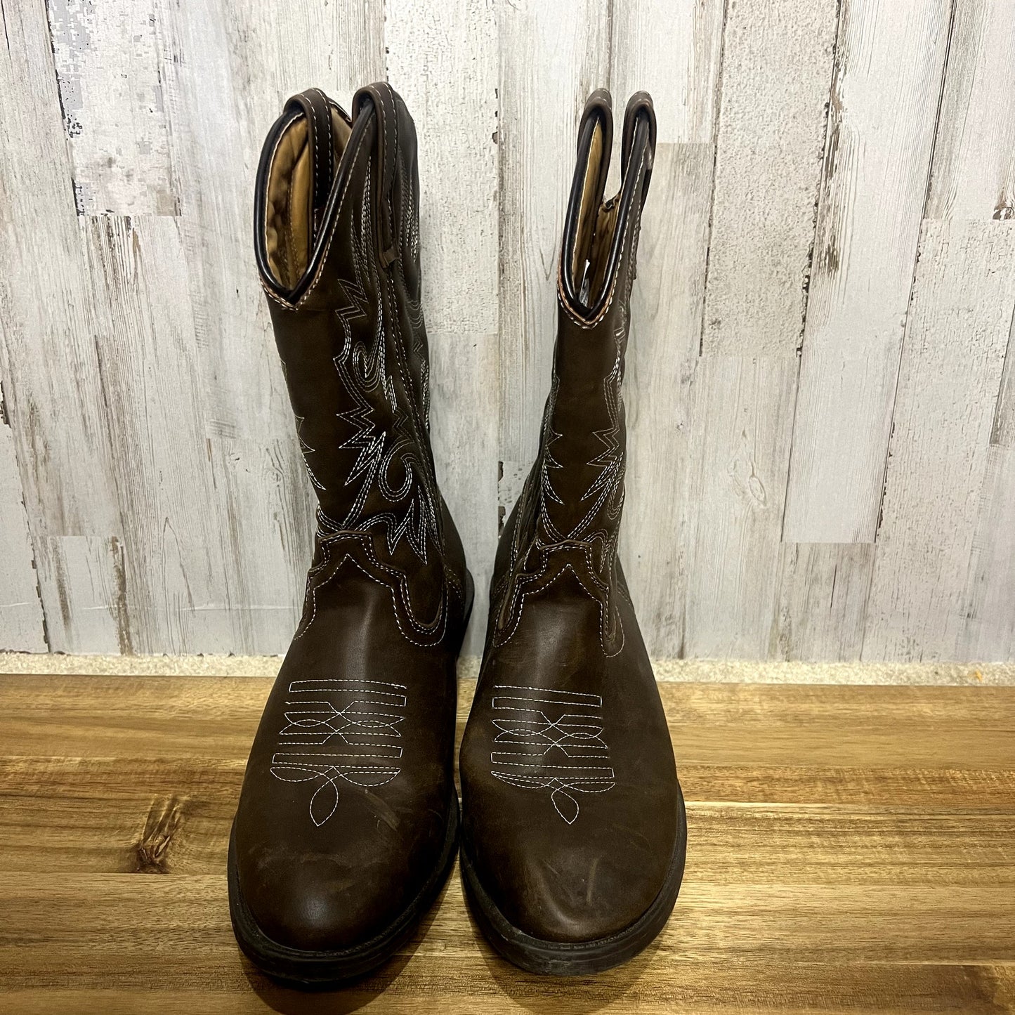 Outbound Trading Co Women's Western Cowboy Boots Brown Size 9 EEE Pull On