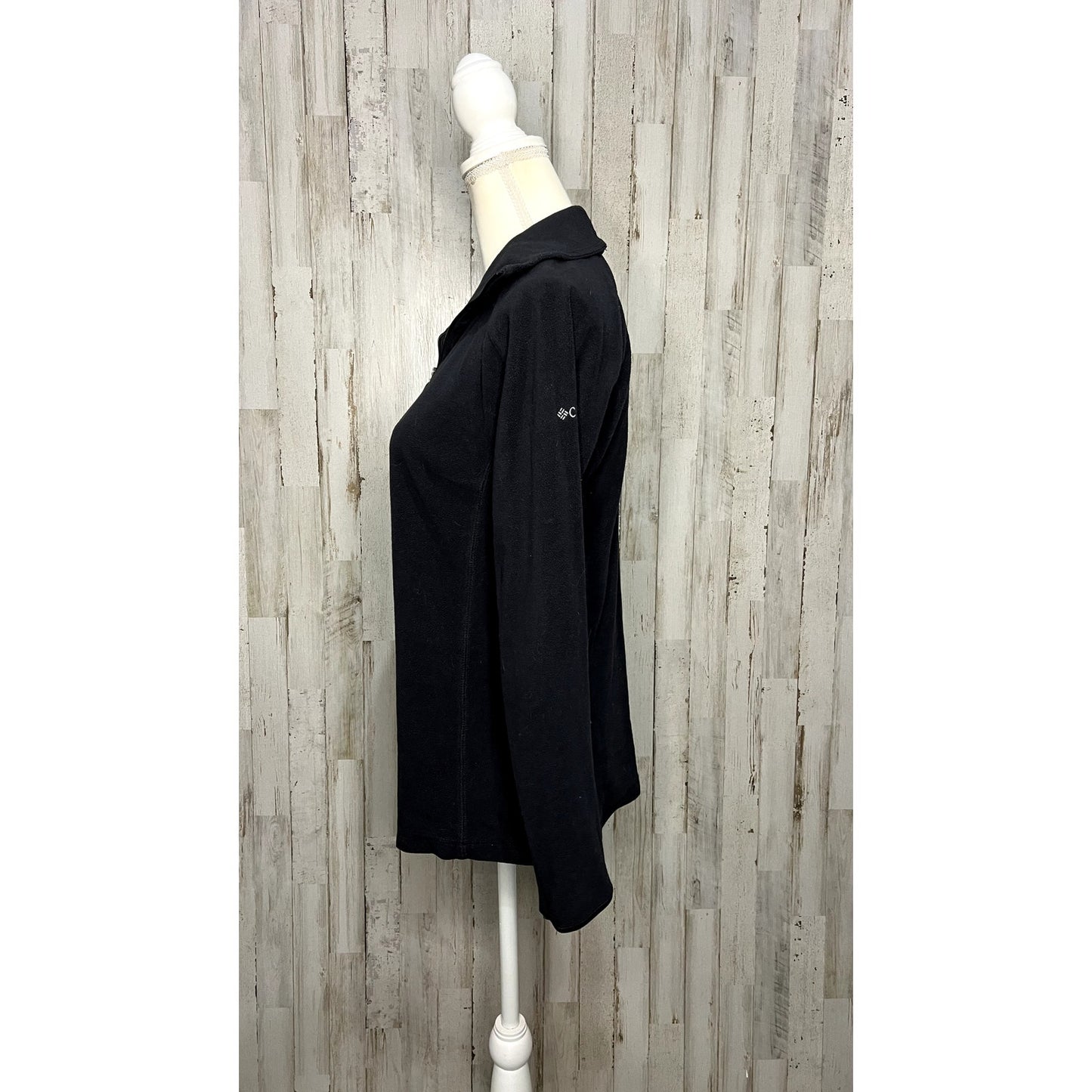 Columbia Women's Black 1/2 Zip Fleece Pullover Size Medium Casual Top