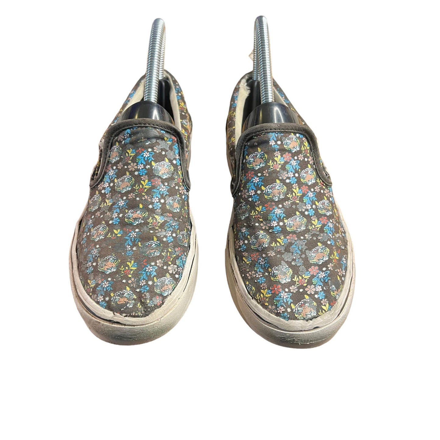 Vans x Discovery (Project CAT) Floral Canvas Slip-On Skate Shoe - Juniors Size 4