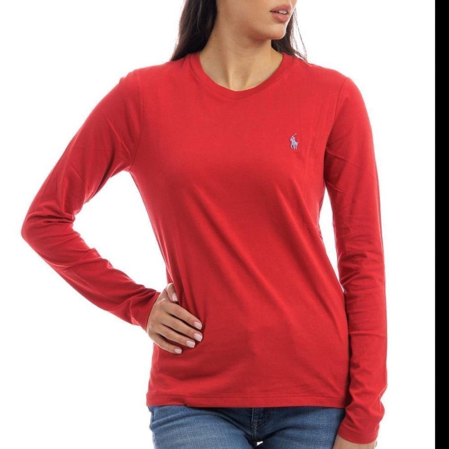 Women’s Polo Ralph Lauren Size Small Red Long Sleeve T Shirt