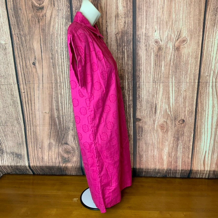 Vineyard Vines Girls Shirt Dress Size 14 Pink Floral