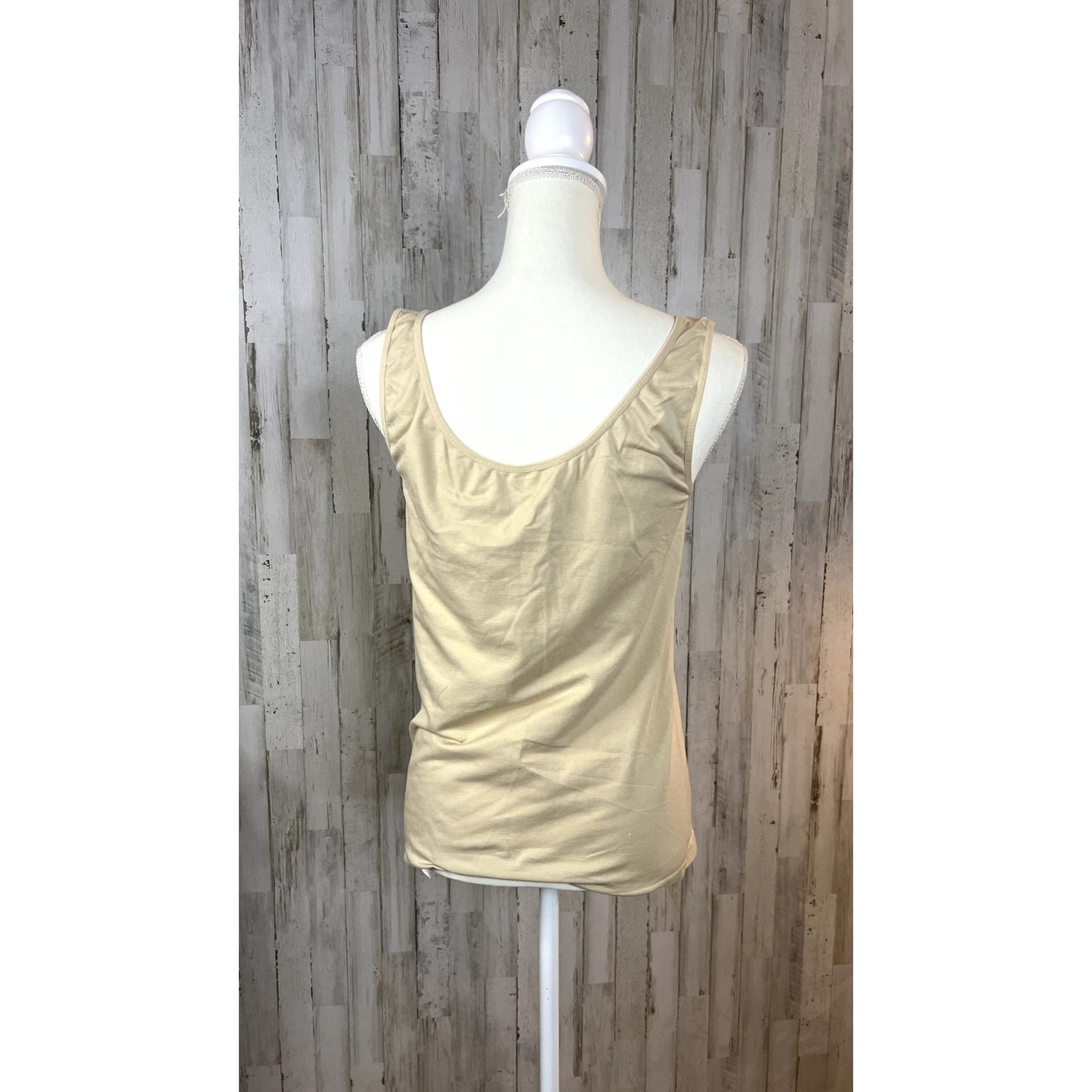 J. Crew Mercantile Women's Beige V-Neck Sleeveless Tank Top Size Large