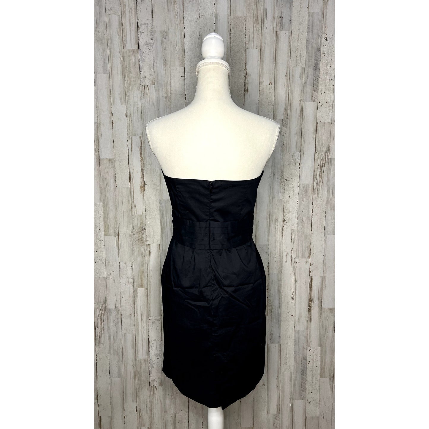 Banana Republic Women's Strapless Black Knee Length Party Dress Size 6