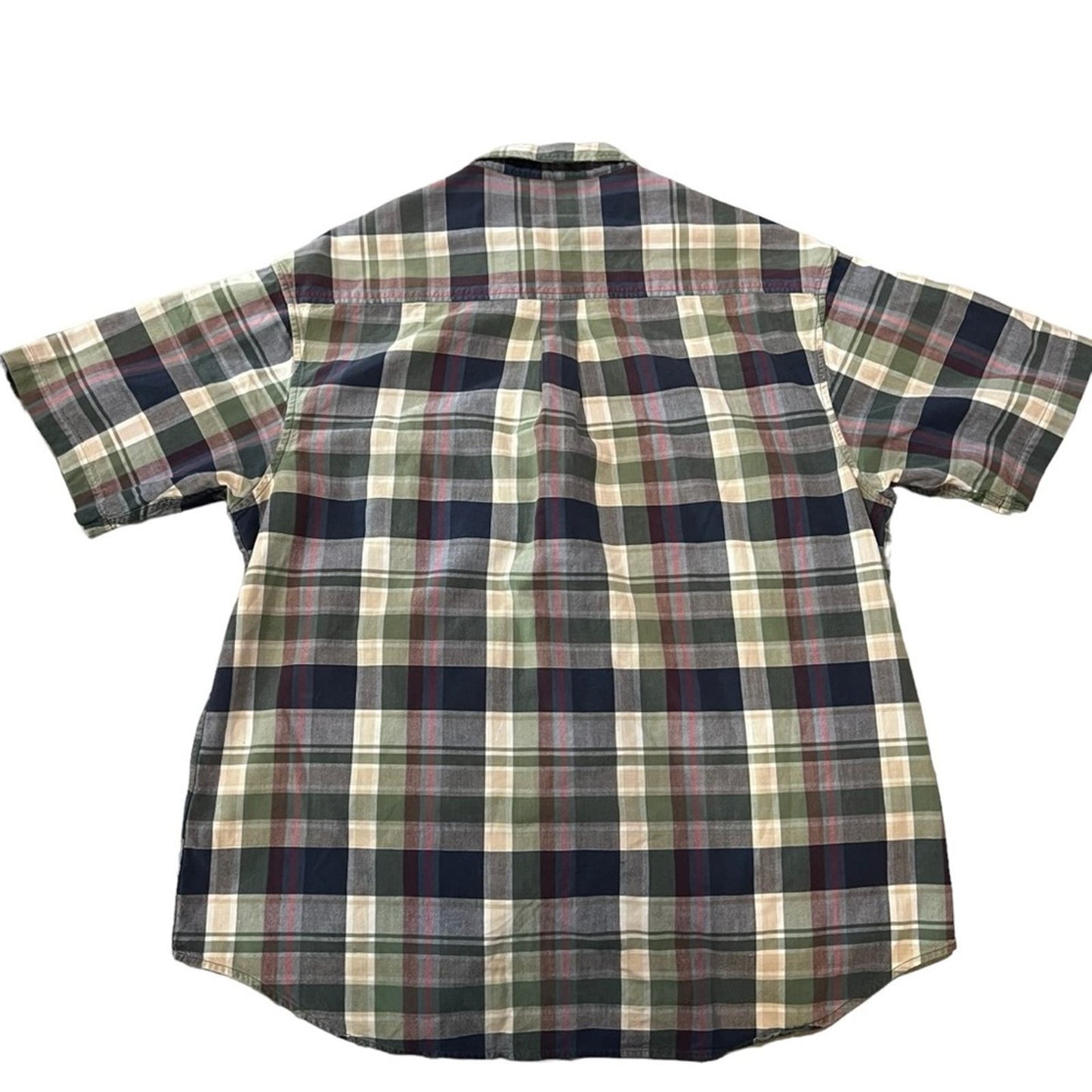 Duck Head Men's Short Sleeve Plaid/Checkered Button Down Shirt Size XL