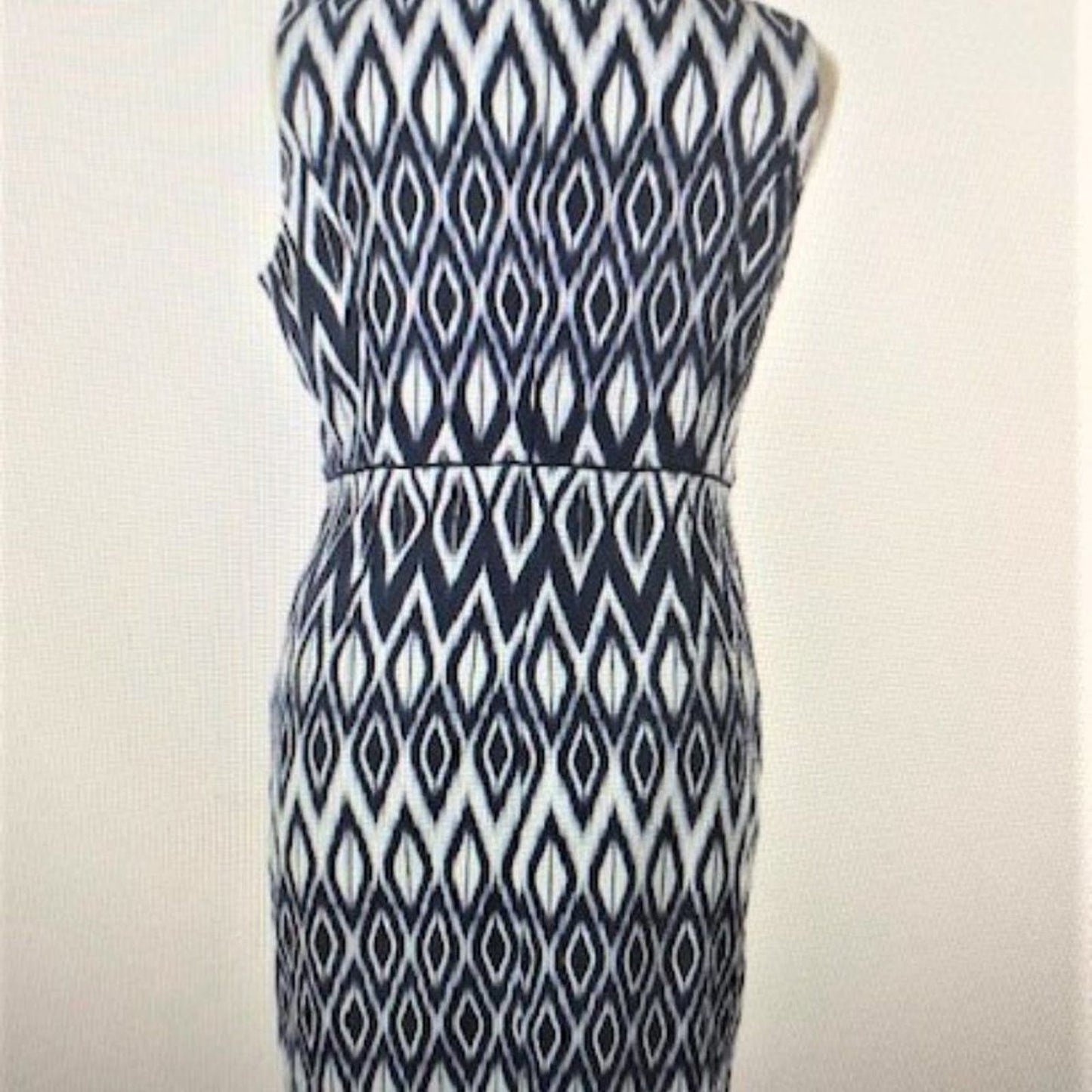 Dress Barn navy blue design sheath dress 16 EUC