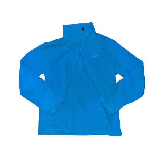 Kids Champion Blue Fleece 3/4 Zip Size Medium