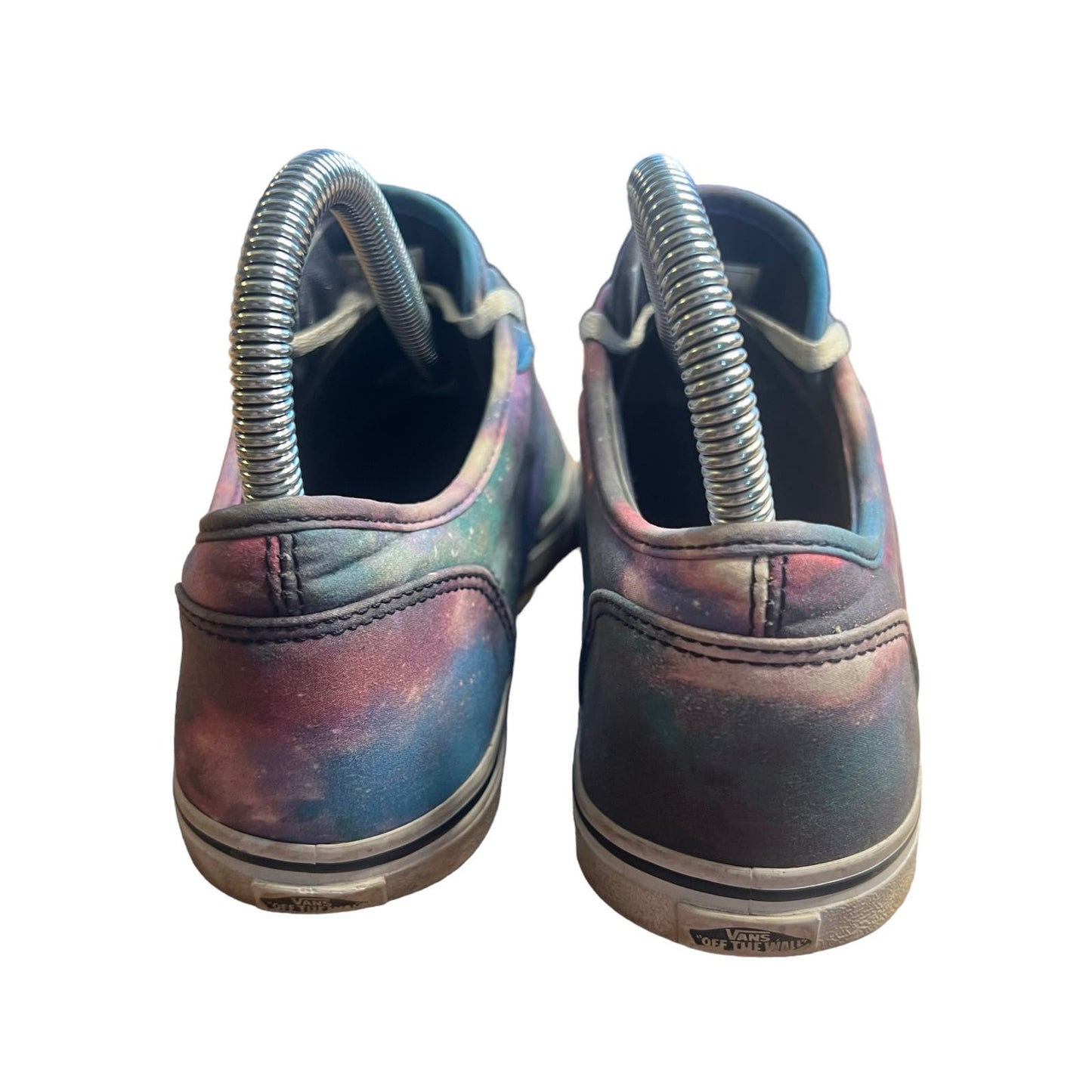 Vans Off The Wall Women's 6 Blue Cosmic Galaxy Skate Sneakers Lace Up