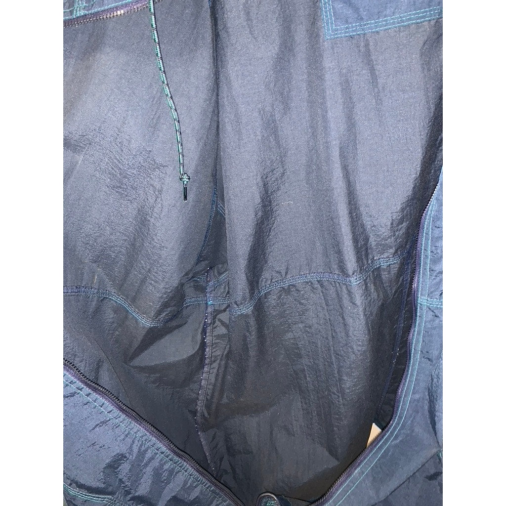 Vintage Gear for Sports Embroidered Men's XL Blue Hooded Windbreaker Jacket