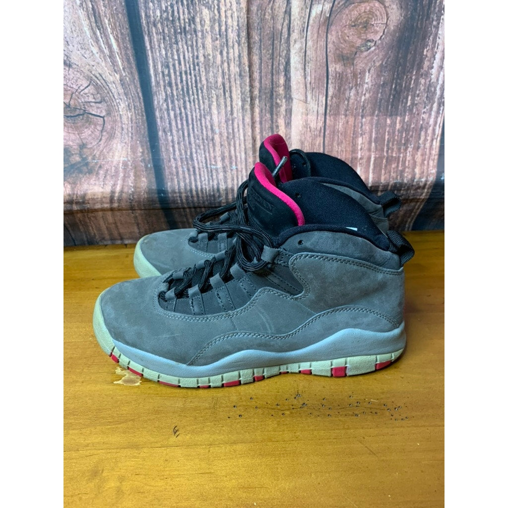 Jordan Air Jordan 10 Retro GS High Top Smoke Grey Pink 5.5Y