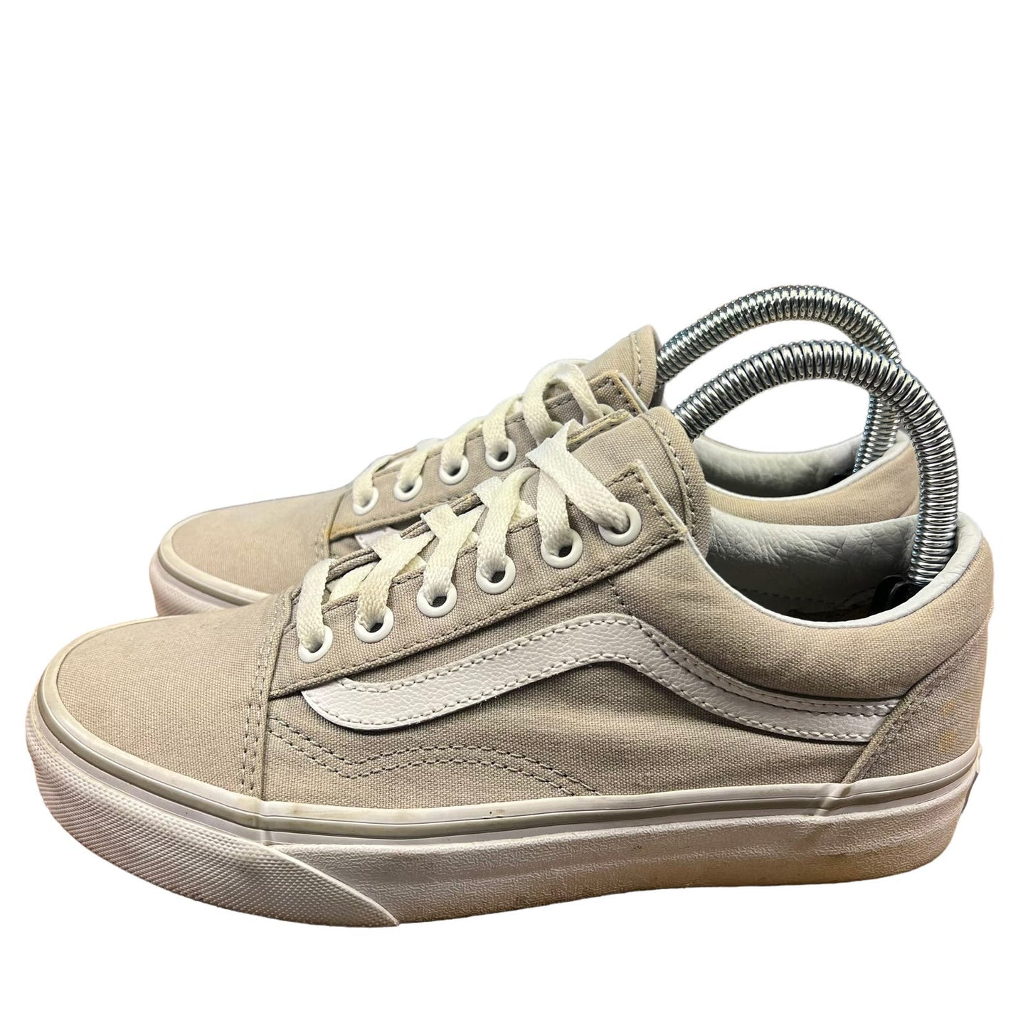 VANS Old Skool Beige Low-Top Lace-Up Unisex Sneakers Men's 5.0 / Women's 6.5