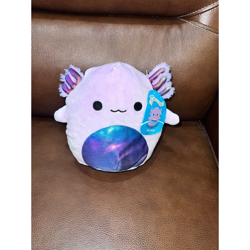 NWT Squishmallows Monica the Purple Axolotl Medium Plush Toy 8"