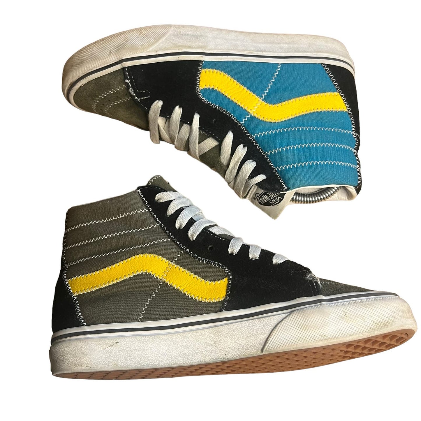 Vans Sk8-Hi Zig Zag High Top Sneakers Multicolor Skate Shoes Women’s Size 5