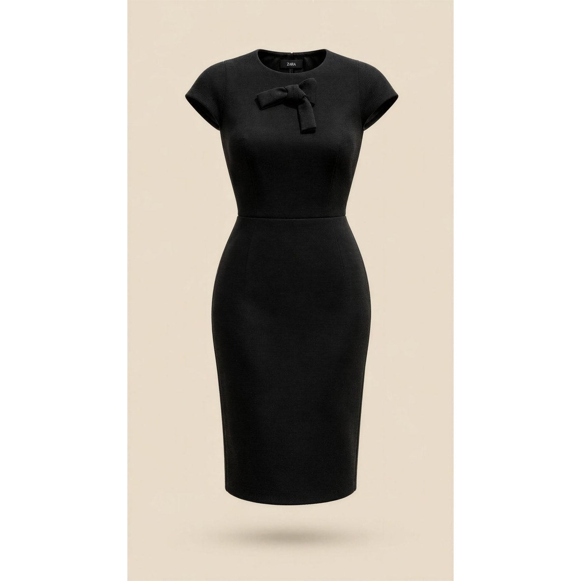 Talbots Dress Womens Size 4 Black Wool Sheath Knee Length